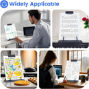 Book stand, reading shelf, paper holder, document holder with 7 adjustable positions, desk paper holder for reading A4 letters, books, receipts, sheet music, textbooks while typing