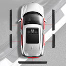 Car Door Sill Moldings - Set of 5, Universal Entry Moldings for SUVs, Anti-Scratch Stickers with Film