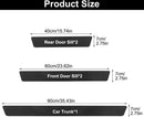Car Door Sill Moldings - Set of 5, Universal Entry Moldings for SUVs, Anti-Scratch Stickers with Film