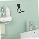 Support - Heavy-duty metal wall hook - Black mounting hooks for bicycles, ladders, and bulky items. Durable and easy to install for home and workshop storage.