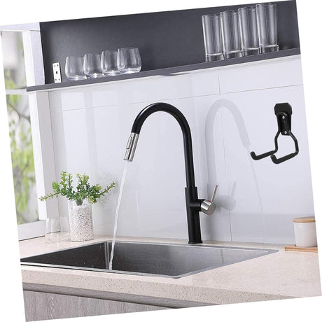 Support - Heavy-duty metal wall hook - Black mounting hooks for bicycles, ladders, and bulky items. Durable and easy to install for home and workshop storage.