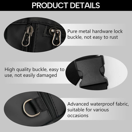 Fanny pack - Men's fanny pack - Women's fanny pack - Waterproof tactical leg bag - Fanny pack - Multifunctional motorcycle bag for men and women - Travel, camping, running, cycling