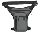 Fanny pack - Men's fanny pack - Women's fanny pack - Waterproof tactical leg bag - Fanny pack - Multifunctional motorcycle bag for men and women - Travel, camping, running, cycling - Gray