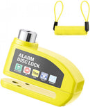 Bicycle disc brake lock - Disc brake alarm - With reminder cable - 7 mm - Motorcycle lock - Scooter lock - Disc brake lock - Yellow