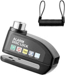 Brake disc lock with alarm - With reminder cable - 7 mm - Motorcycle lock - Scooter lock