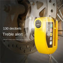 Bicycle disc brake lock - Disc brake alarm - With reminder cable - 7 mm - Motorcycle lock - Scooter lock - Disc brake lock - Orange