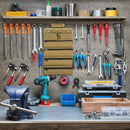 Roll-up tool bag - Tool belt - Open tool bag - with adjustable strap - Drill holder - Canvas - Roll-up pouch - Electrician's kit - Storage rack - Wrench organizer - No tool included!