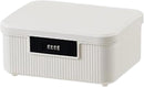 Lockable storage box - 9L lockable pillbox with double combination lock - Waterproof lockable box with combination lock - Perfect for personal belongings at home or in the office - Wit