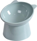 Cat bowl - Feeders - Tilting bowl - Anti-vomiting - Angled design - Blue - Perfect for cats - Indoor use - Pet accessories - Blue