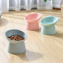 Cat bowl - Feeders - Tilting bowl - Anti-vomiting - Angled design - Blue - Perfect for cats - Indoor use - Pet accessories - Blue