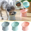 Cat bowl - Feeders - Tilting bowl - Anti-vomiting - Angled design - Blue - Perfect for cats - Indoor use - Pet accessories - Blue