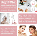 Silicone nose clips for women with wide noses (2 pieces) (transparent pink)