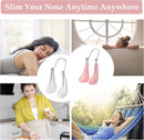 Silicone nose clips for women with wide noses (2 pieces) (transparent pink)