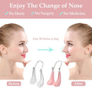 Silicone nose clips for women with wide noses (2 pieces) (transparent pink)