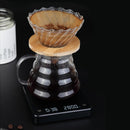 Precision Scale - Barista Scale - Coffee Scale with Timer - Small 3 kg / 0 g Coffee Scale with Gravity Sensor - Rechargeable Kitchen Scale - Barista Essential - High Precision - Black