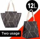 Lunch bag - Insulated bags - Insulated lunch bag for women - Sturdy, foldable and portable lunch bag with wide opening - With interior pockets - Insulated and leakproof cooler - For picnics and beaches for adults (Black Diamond)