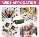 Corduroy pencil case - Pretty pencil case with a practical zipper - Makeup bag - Suitable for school-aged teenagers, boys and girls