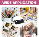 Corduroy Pencil Case - Cute pencil case with a convenient zipper - Makeup bag - Suitable for school-aged teenagers, boys and girls - black