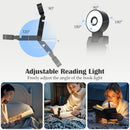 Reading light for books - For bed - With clip - Rechargeable - 5 settings - Bedside lamp - Black