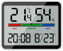 Wekker - Digital Alarm Clock - Weather Station - Room Thermometer - Digital Bathroom Clock - Shower Timer - Kitchen Thermometer - Gym - Bedroom - Kitchen - Office - Christmas Gifts - Black