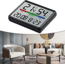 Wekker - Digital Alarm Clock - Weather Station - Room Thermometer - Digital Bathroom Clock - Shower Timer - Kitchen Thermometer - Gym - Bedroom - Kitchen - Office - Christmas Gifts - Black