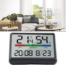 Wekker - Digital Alarm Clock - Weather Station - Room Thermometer - Digital Bathroom Clock - Shower Timer - Kitchen Thermometer - Gym - Bedroom - Kitchen - Office - Christmas Gifts - Black