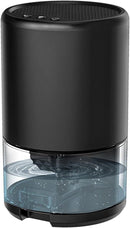 Dehumidifier - Air Dehumidifier - Small Dehumidifier - Smart Sleep Mode - Portable - Ultra Quiet - 3 L/h Dehumidifier - With 1 L Water Tank - Black