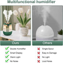 Humidifiers - Bedroom humidifier - Mini humidifier - Children's room humidifier - Humidifier with hygrometer - Humidifier with night light for bedroom - Children's room - Plants - Vegetables