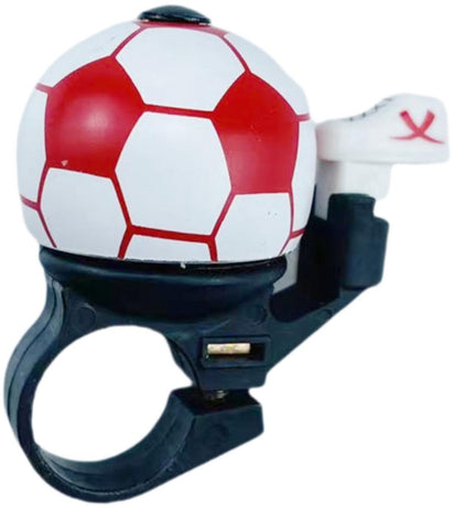 Bicycle bell - Red football bicycle bell - Football bicycle bell - Bicycle horn - Children's bicycle bell - Bicycle horn - Red
