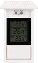 Indoor and outdoor thermometer - Thermometer - Hygrometer - Weather station - Digital thermometer - Weatherproof for indoor and outdoor use - Wit
