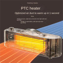 Auxiliary heater, small solar electric heater for home, office or workspace use (White)