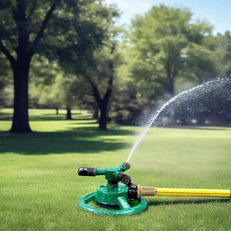 Oscillating Sprinkler - Circular Garden Sprinkler - Rotary Lawn Sprinkler - Sprinkler - Water Sprinkler - Irrigation System - Vegetable Garden