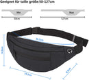 Fanny pack - Sports fanny pack - Running belt - Large fanny pack - Men's and women's - Fanny pack - Pouch - LIGHTWEIGHT RUNNING - For travel/on the go - Dark gray