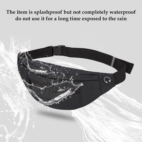 Fanny pack - Sports fanny pack - Running belt - Large fanny pack - Men's and women's - Fanny pack - Pouch - LIGHTWEIGHT RUNNING - For travel/on the go - Dark gray