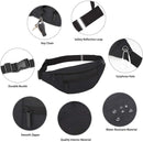 Fanny pack - Sports fanny pack - Running belt - Large fanny pack - Men's and women's - Fanny pack - Pouch - LIGHTWEIGHT RUNNING - For travel/on the go - Dark gray