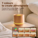 Humidifiers - Aromatherapy Humidifier - 300ml Diffuser - Air Humidifier - Room Humidifier - 7-Color LED - Light and Automatic Shut-Off - Essential Oil Diffuser for Home and Office (Light Color)