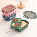 Lunch box - Adult lunch box - Salad lunch box - Compartmentalized lunch box - Integrated 2-layer lunch box - Leakproof lunch box - With cutlery - For work - School - Picnic (vegetables)