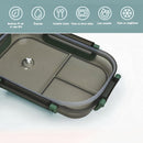 Lunch box - Adult lunch box - Salad lunch box - Compartmentalized lunch box - Integrated 2-layer lunch box - Leakproof lunch box - With cutlery - For work - School - Picnic (vegetables)