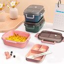 Lunch boxes - Lunch box - Children's lunch box - Adult lunch box - Lunch box compartment - 2-layer integrated lunch box - Leakproof lunch box - With cutlery - For work - School - Picnic - Pink