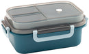 Lunch box - Lunch box for girls - Lunch box for adults - Lunch box with compartments - 2-layer integrated lunch box - Leakproof lunch box - With cutlery - For work - School - Picnic (blue)