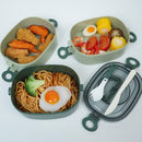 Lunch Box - Bento Box with Cutlery - 3-Layer 2000ml Lunch Box - Insulated Lunch Box for Adults and Children, Picnics, Work, School - Vegetables