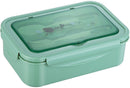 Lunch box, bento box, 3-compartment lunch box with cutlery, leakproof lunch box, freezer safe, dishwasher safe, microwave safe, lunch box for school, work, picnics and travel (green)