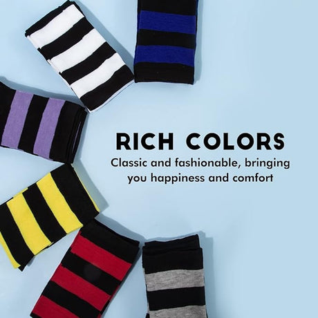 Socks - Women's Knee-High Socks - High Knee-High Socks - Sexy Socks - Women's Knee-High Socks - Stockings - Leg Warmers - Casual Outfit - Role Play - 6 Pairs