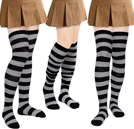 Socks - Women's Knee-High Socks - High Knee-High Socks - Sexy Socks - Women's Knee-High Socks - Stockings - Leg Warmers - Casual Outfit - Role Play - 6 Pairs
