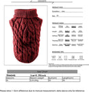 Dog Coat - Dog Sweater Vest - Warm Dog Coat - Winter Dog Sweater - Soft Knitted Wool Dog Clothes - Crochet Coat - Perfect for Small Dogs - Medium-Sized Dogs - Size M - Red