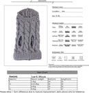 Dog Coat - Dog Vest - Warm Dog Coat - Winter Dog Sweater - Soft Knitted Wool Dog Clothes - Crochet Coat - Perfect for Small and Medium Dogs - Size M - Grijs