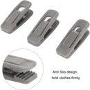 Set of 20 velvet clothespins, flocked clothespins, perfect for use with narrow velvet pendants – Grijs