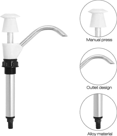 Manual water pump, double-action sink water pump tap, replacement pump tool for camper van, caravan, home, office, travel, camping