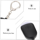 Portable Security Alarm - Personal Alarm - with LED - Emergency Alarm - SOS Button - Alarm Keychain - for Women - Personal Alarm for Outdoor Activities - Personal Alarm Keychain (Black)