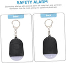 Portable Security Alarm - Personal Alarm - with LED - Emergency Alarm - SOS Button - Alarm Keychain - for Women - Personal Alarm for Outdoor Activities - Personal Alarm Keychain (Black)